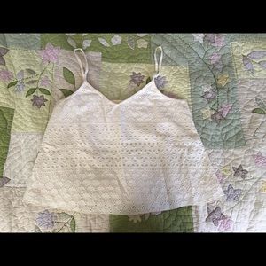 Hollister White Pretty Tank